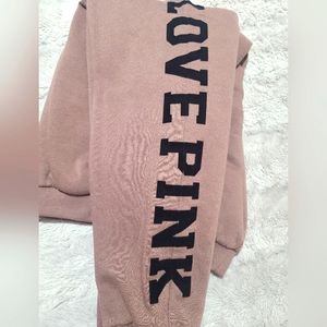Vs pink fleece lined sweatpants